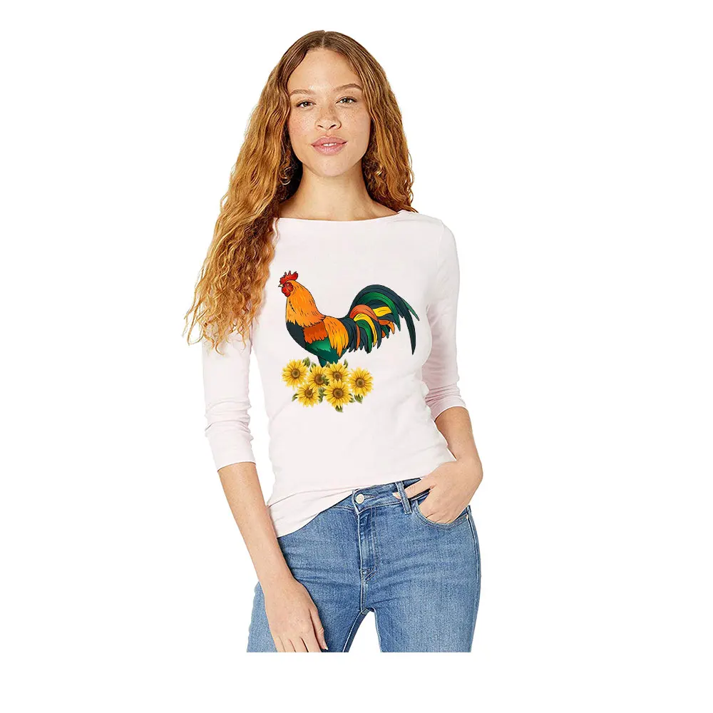 Sunflower Letters Iron On Patches Van Gogh Skull Heat Transfer Stickers Clothes Stripes Women Thermal Stickers T-Shirt Applique