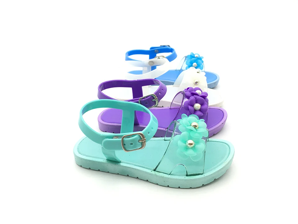 Летние ПВХ желеобразная обувь с мягкой подошвой Детские босоножки модные босоножки с пряжкой для детей; Оптовая продажа; Дешевые