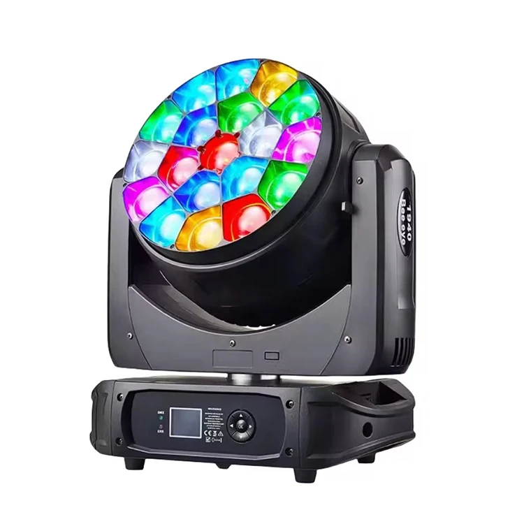 High power 19x40W 4in1 rgbw led zoom moving head light big bee eye