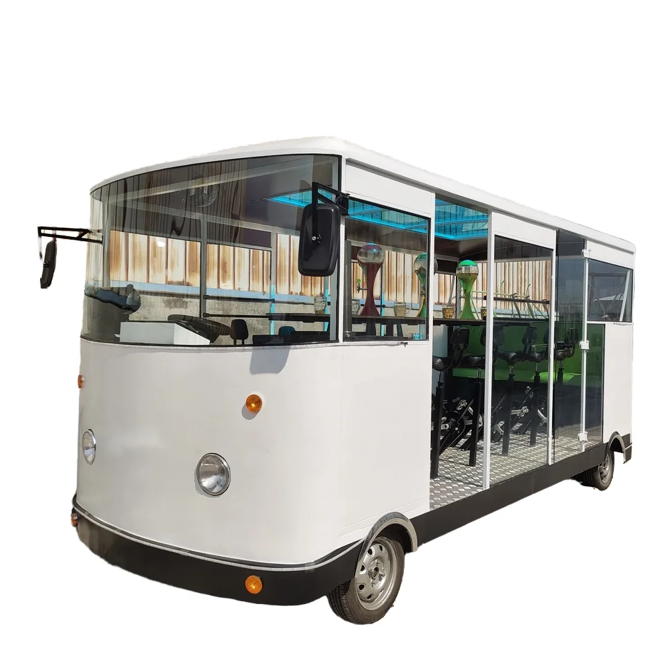 Sightseeing Vehicles  Electric with Pedal-powered truck Pubs Crawls Group Four Wheel Electric Party Beer truck Bike