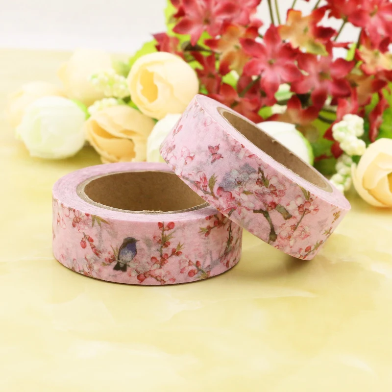 Custom large loop printed diy decorative Rosa gingham caro logo university Pakistan washi paper tape