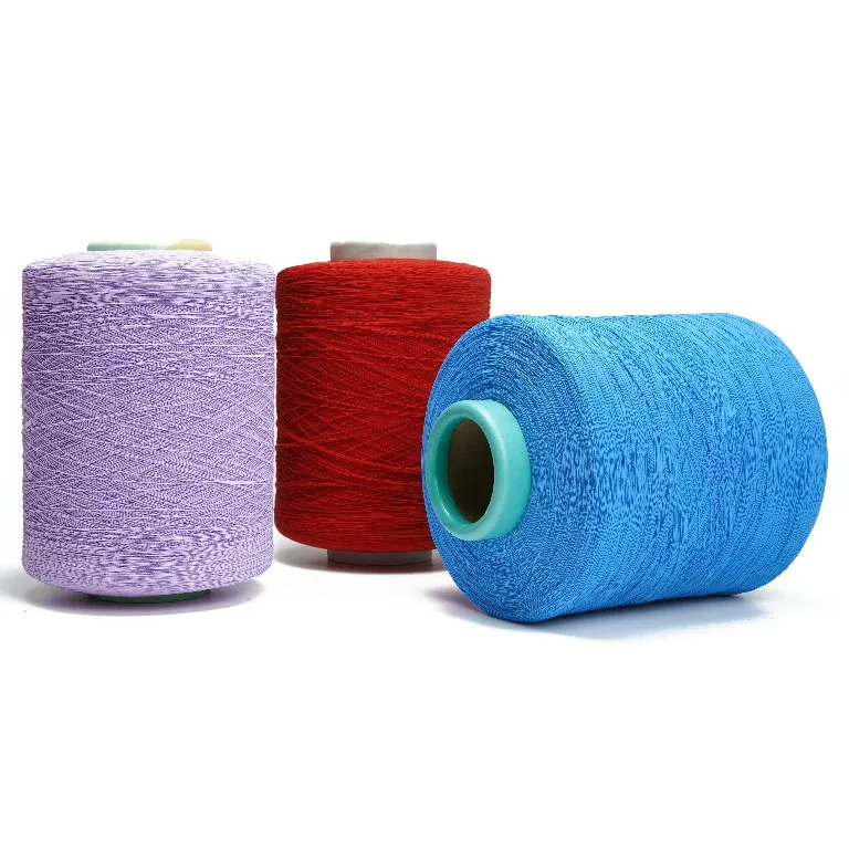 140D/75D/75D Lycr a Yarn Spandex Manufacturing Polyester Covered Spandex Yarn for Knitting Flyknit Shoes Upper