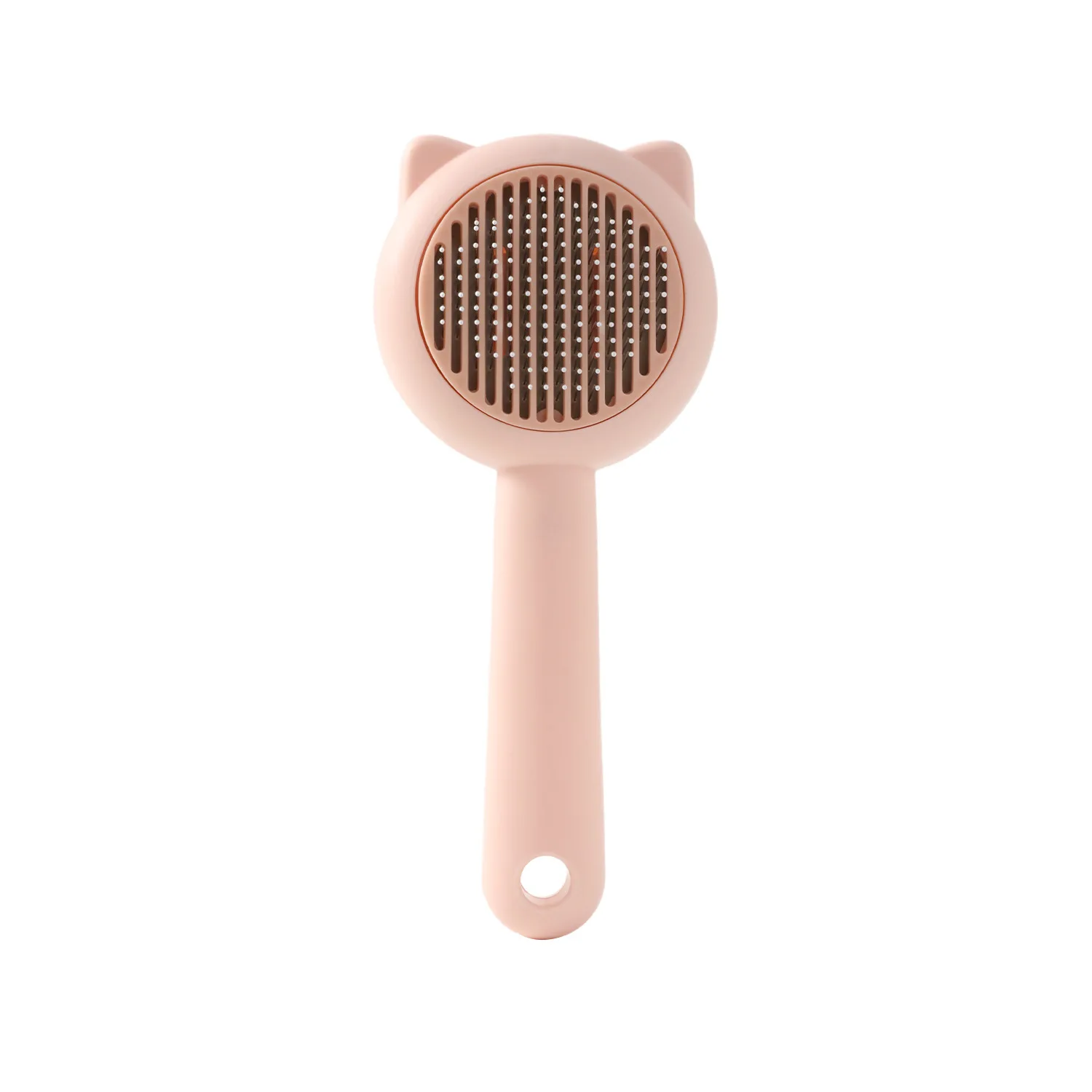 Wholesale Simple Style Cat Hair Brushes Stainless Steel Rubber Pet Cat Combs for Hair Removal Dog Cleaning Combs Box Packaging