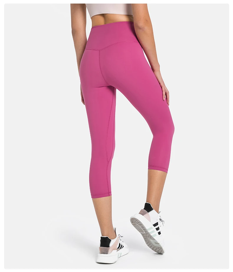 High Waist Anti Cellulite 3/4 Length Workout Gym Women Yoga Leggings Capris Pants