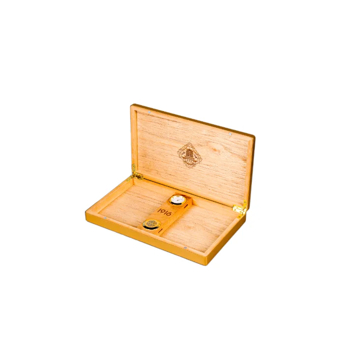 Wholesale Custom Cigar Organizer box Luxury wooden cigar box with humidifier thermometer