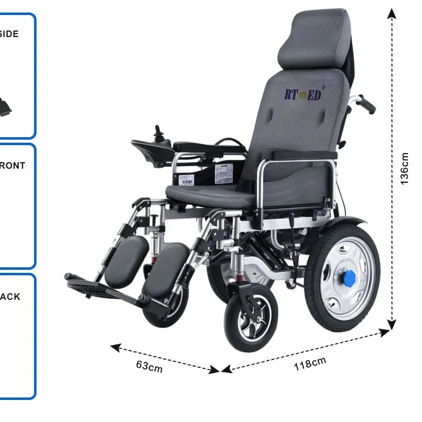 Convenient Folding Light wheelchair electrically powered wheelchair for elder and disabled 2021 best selling hospital use