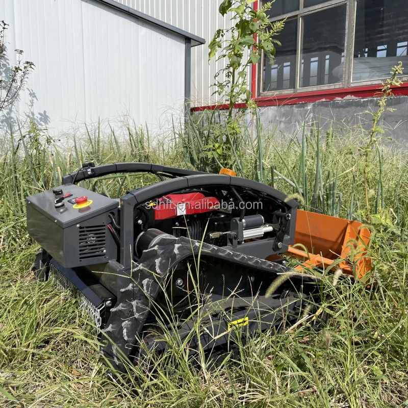 Best Selling High-quality mowers for farm work Zero-turn electric Smart Remote control 4-wheel track mower