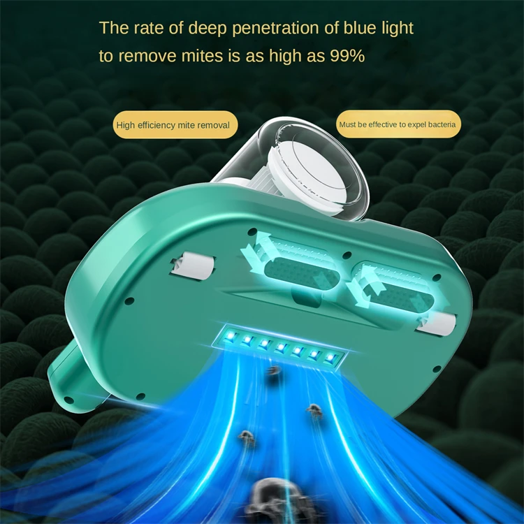 Household acarid remover Bedclothes cleaner Blue light disinfection dedusting equipment