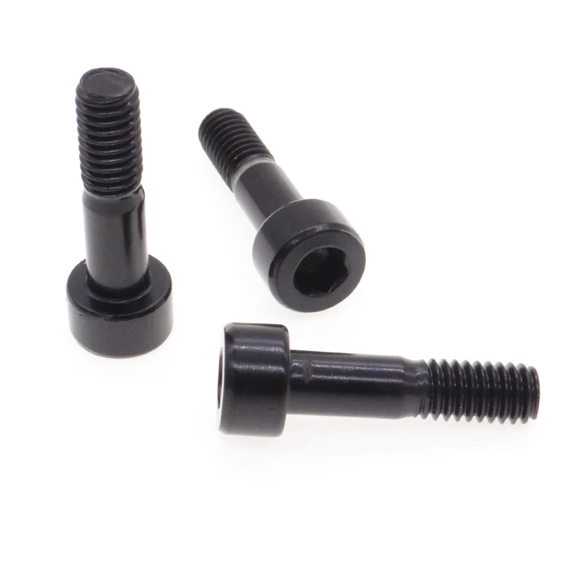 manufacture customized M3 M4 M5 M6 M8 Black half thread hex oxide socket cup head captive panel screw