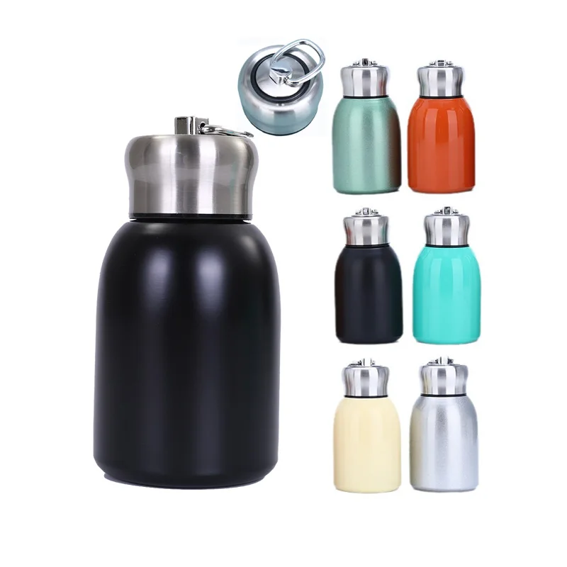 Portable small fat Ding handle cup 300Ml Fashion stainless steel small capacity insulated cup mini accompanying Coffee mug