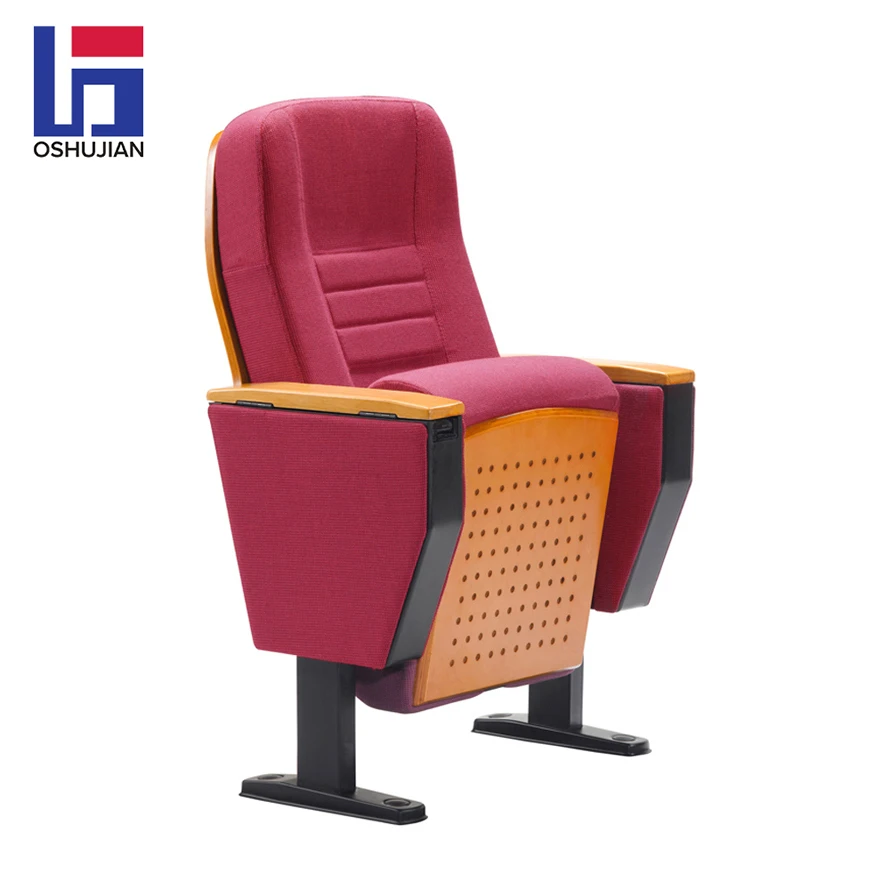Cinema movie hall chair folding theatre seating auditorium chair writing table