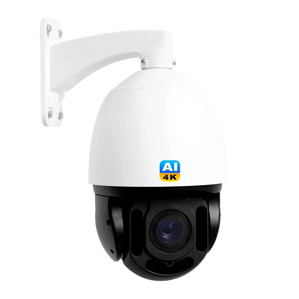 car plate number tracking 4K 8MP 25x Optical Zoom Starlight IR 300m  Network auto-tracking high speed PTZ 4k camera