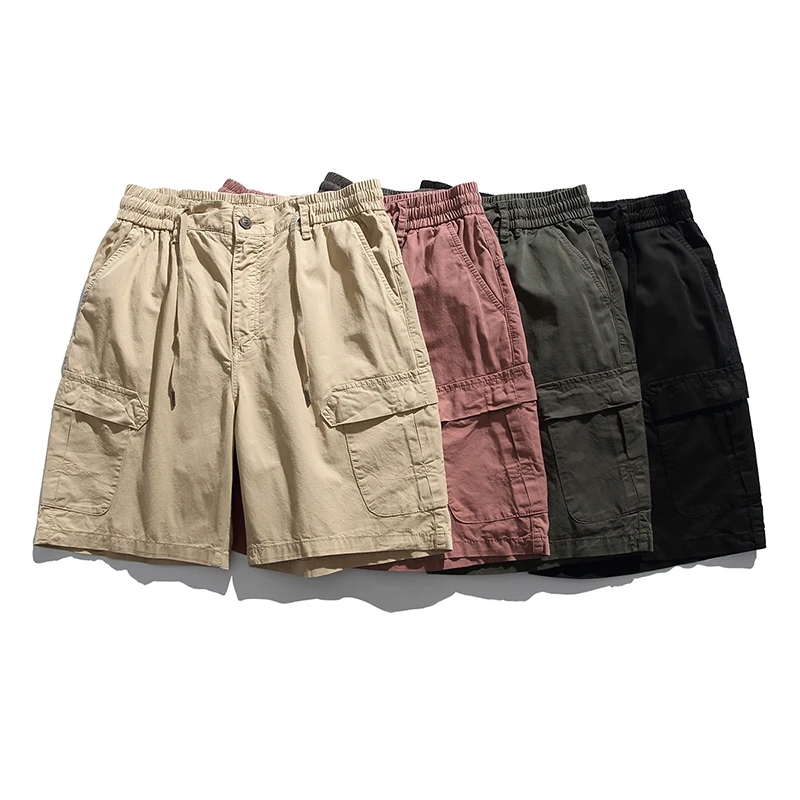 Street Wear Hip-hop Baggy Jean Shorts Summer Cargo Shorts With 6 Pockets Casual Gym Mens Short Pants