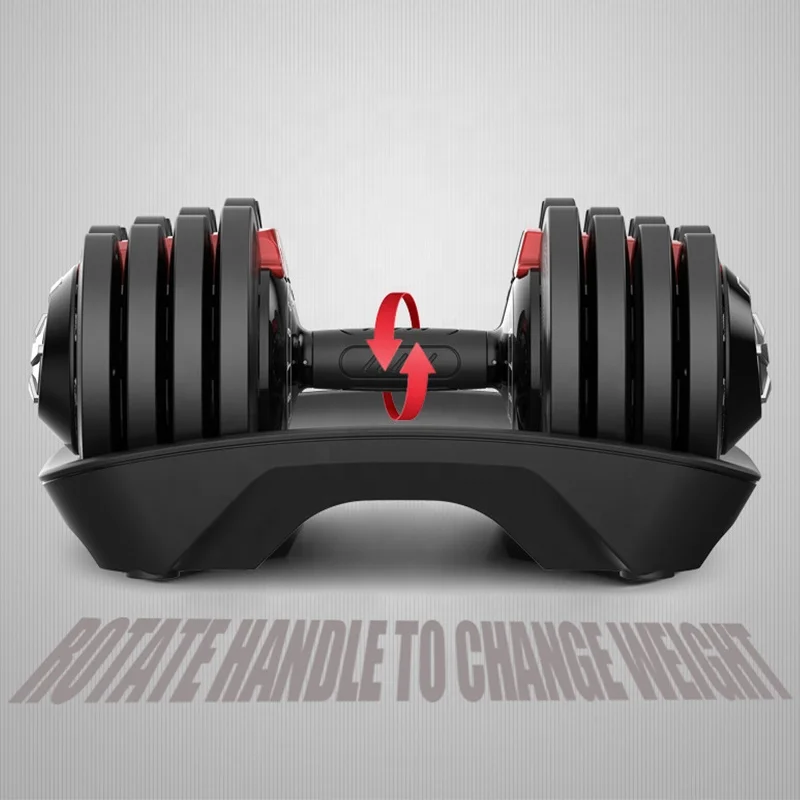 Factory Direct Selling custom logo Quick Lock 12 in 1 No manual required adjustable dumbbell