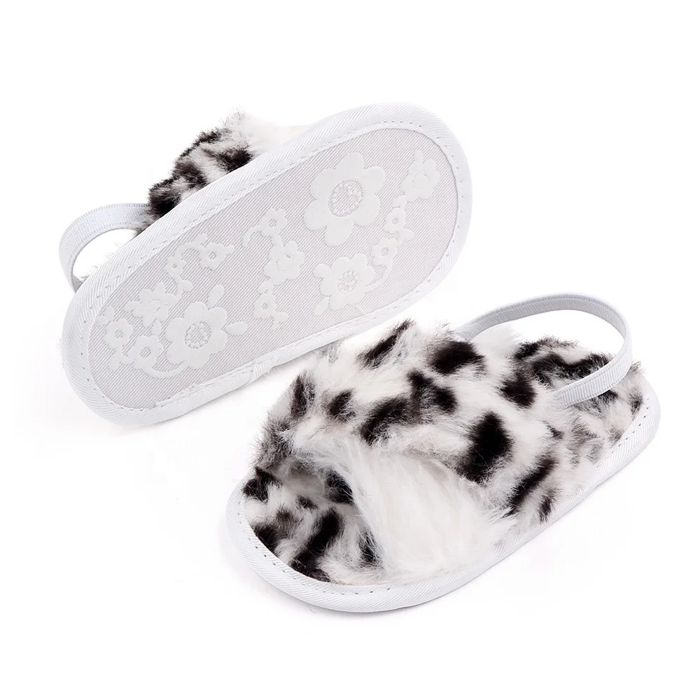 Professional Factory custom made fur Comfortable Boys girls kids Slippers