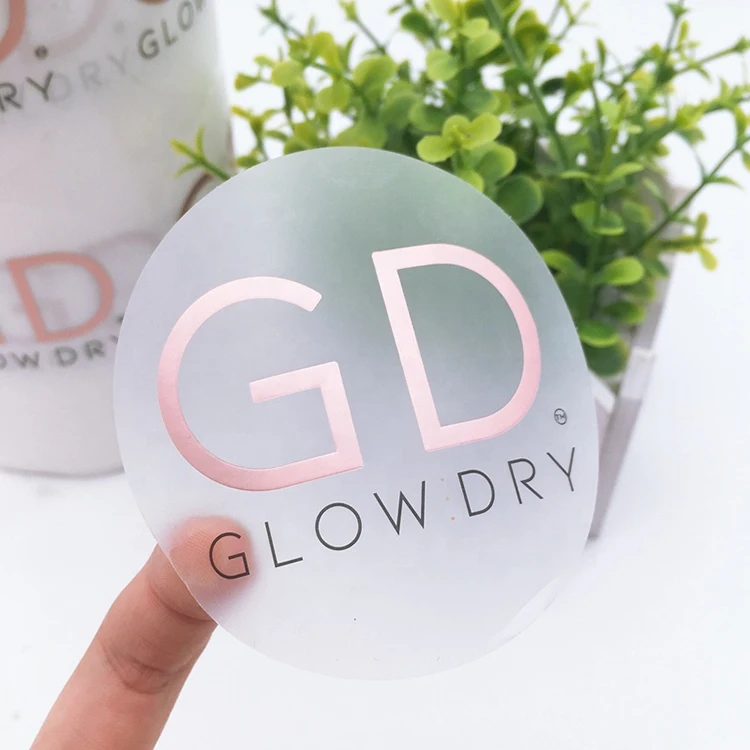 Custom Logo Printing Roll Transparent Labels Clear Gold Foil Self Adhesive Private Sticker Custom Labels