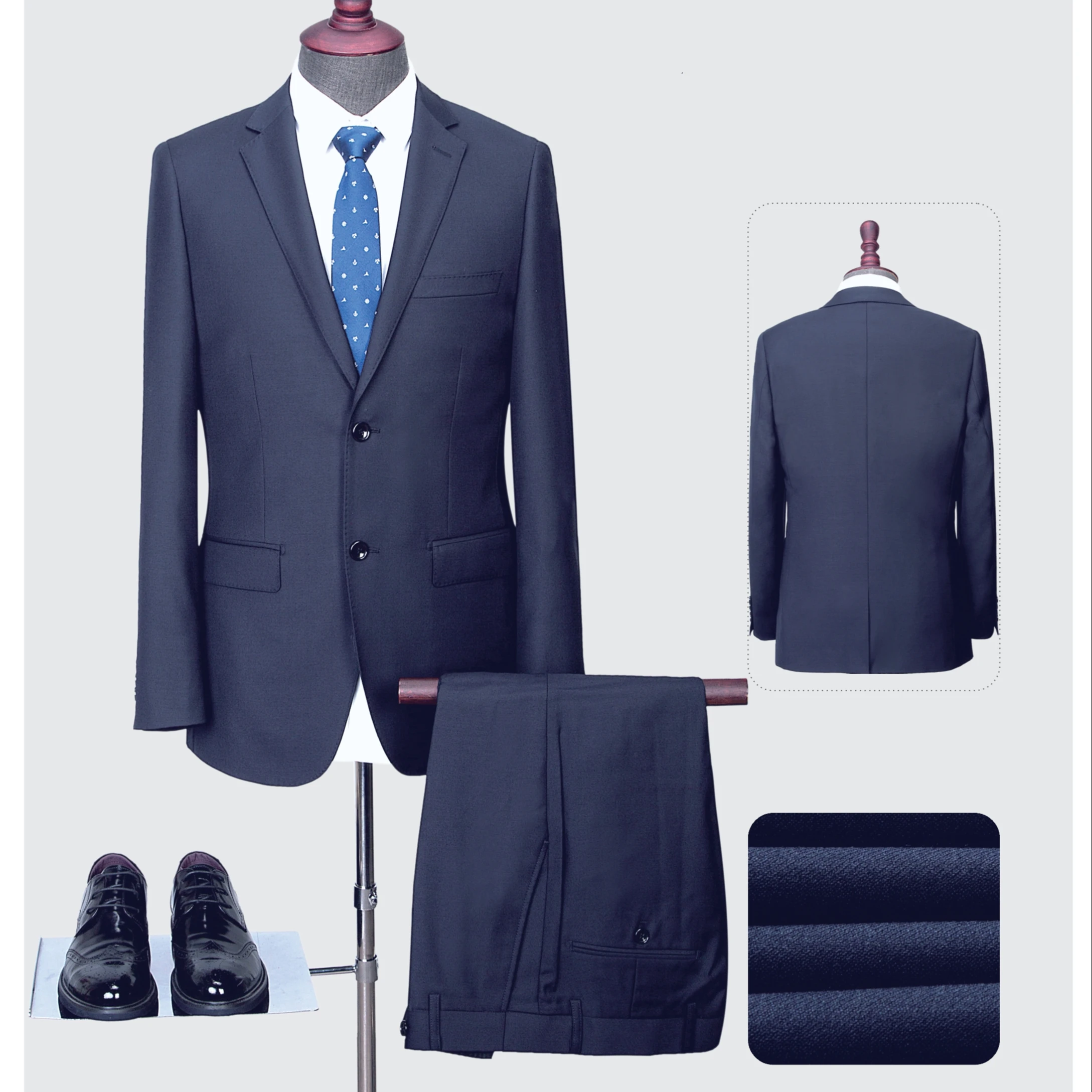 Drop shipping jacquard fabric multicolor wedding black  formal suit designer 3 piece formal suit for men&boys