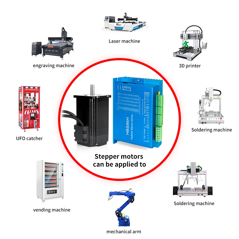 Kaihong 57*57*76+22mm 24v 2.3N.M Nema 23 Hybrid Stepper Motor Closed Loop With Encoder Kit For Cnc/Robot Machine