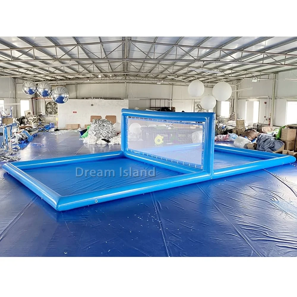 outdoor funny Inflatable Water Volleyball Field Inflatable volleyball pool with net for Sport Game