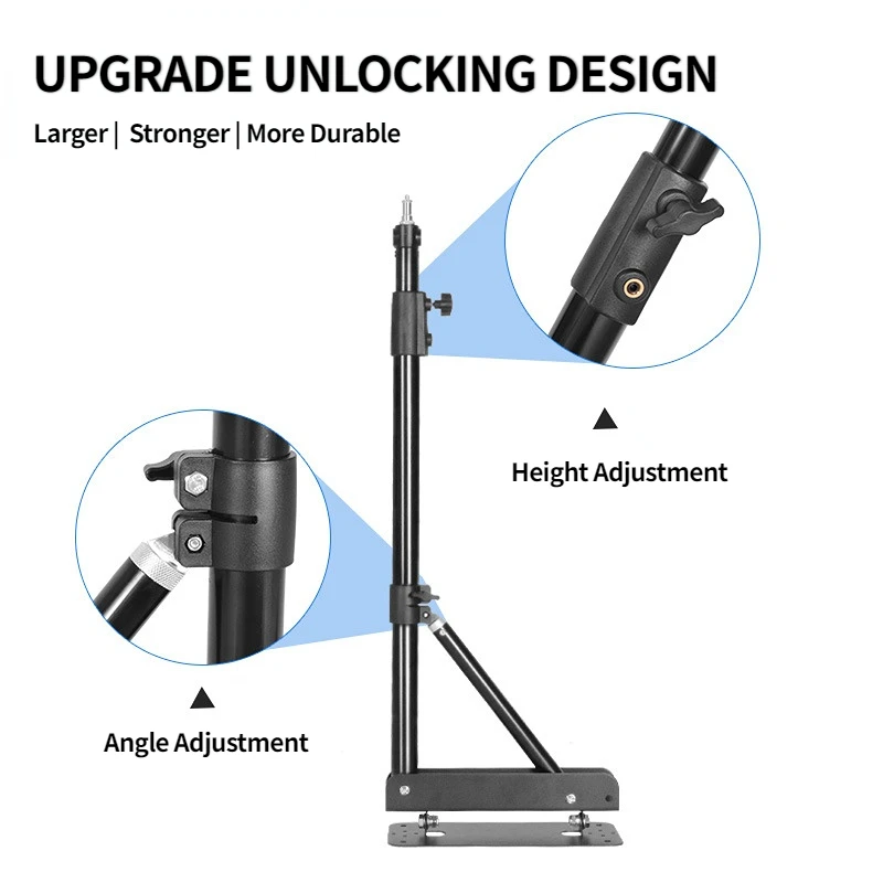 Barbershop Beauty  Vertical Rotatable Wall Ring Light Bracket 180cm Photo Studio Video Lights Stand Ring Light  Arm  Tripod
