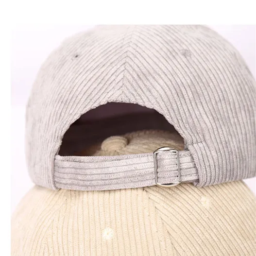 Wholesale Korean Soft Top Corduroy Baseball Cap Solid Color Versatile Sunscreen Warm Hats for Women and Men