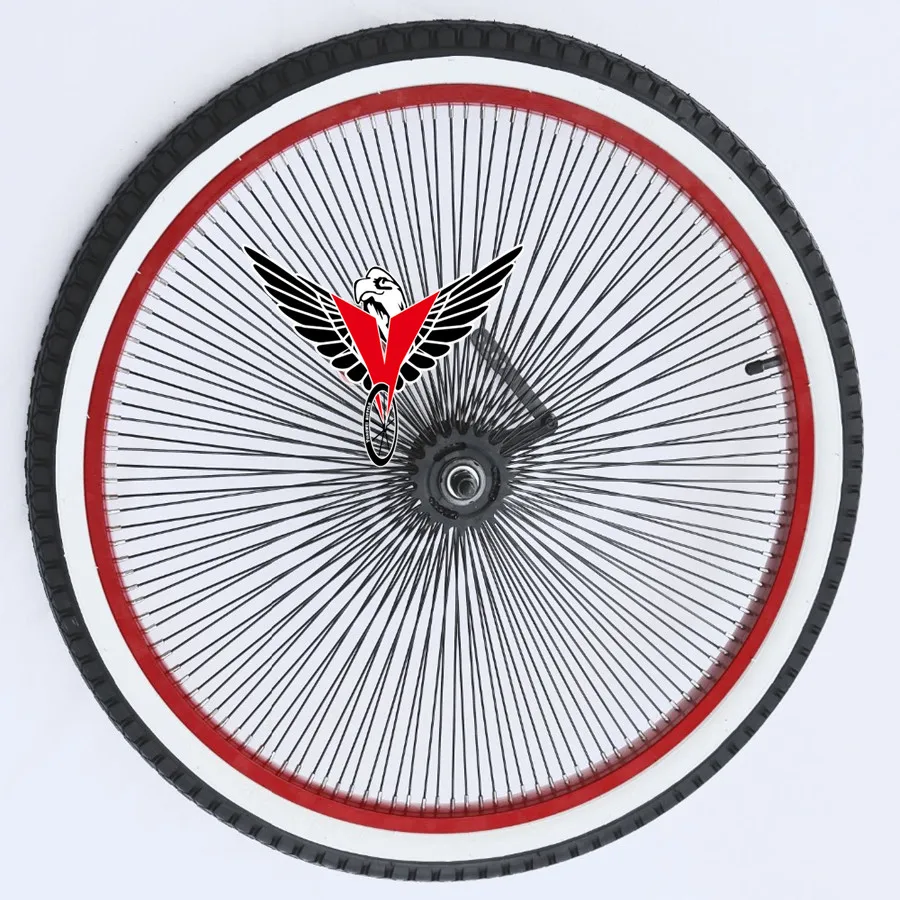 beach cruiser 26x2.125 wheelsets 140 Hole Spokes Reverse Brake wheel set Aluminum Rim Red Coated Black Spokes Wheel