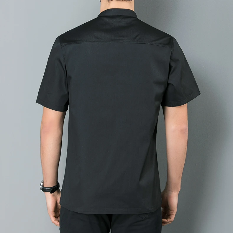 Customized Logo 5XL Plus Size For Cook Workwear Uniform Food Service Restaurant Saloon Pastry Chef Coat Jacket Chef Uniform