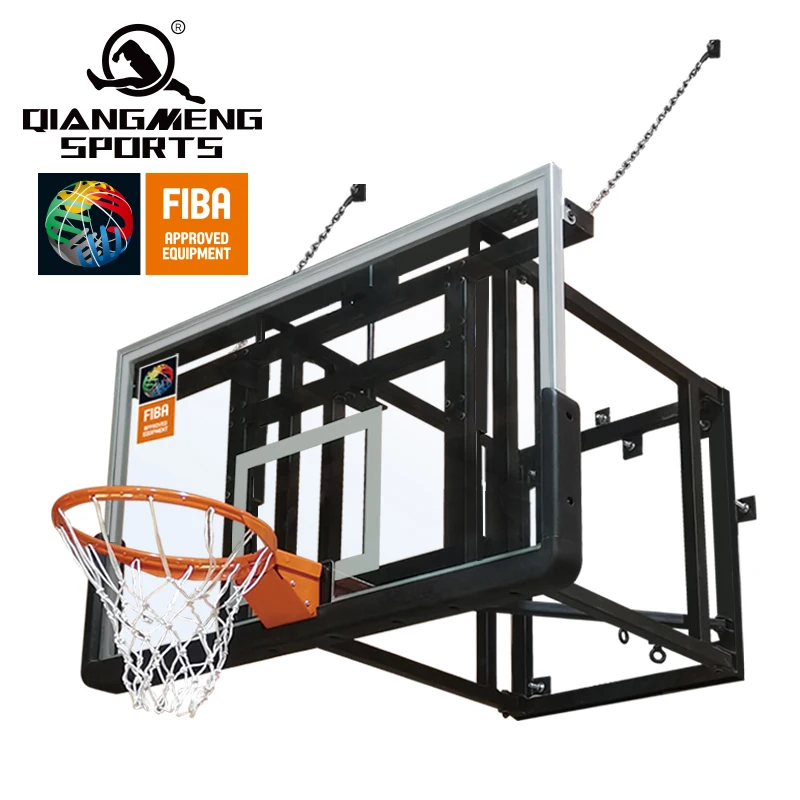 Young King/Best selling  Manual style adjustable wall mounted basketball hoop indoor basketball hoop for team sports