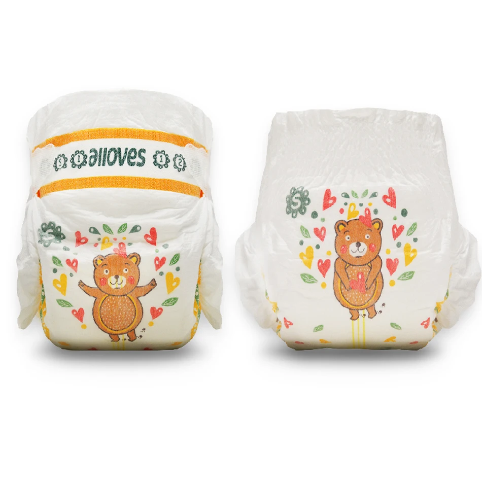 Wholesale Baby Diapers from China Disposable Diapers Made from Fluff Pulp Popok Bayi Manufacturer