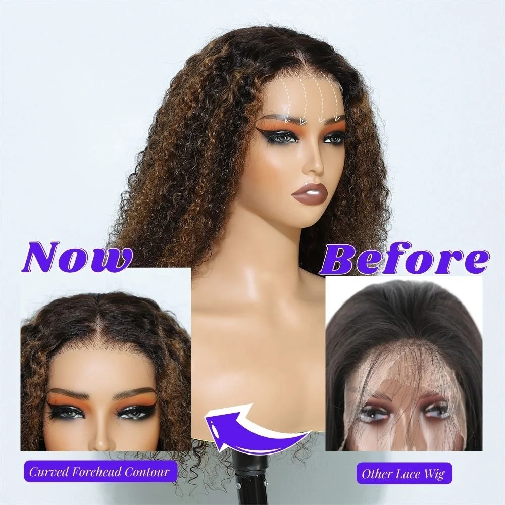 Raw Indian Hair 7x5 Pre Bleached Pre Plucked Hairline Glueless Full HD Lace Wigs,Pre Cut Lace Wear And Go Human Hair Wigs
