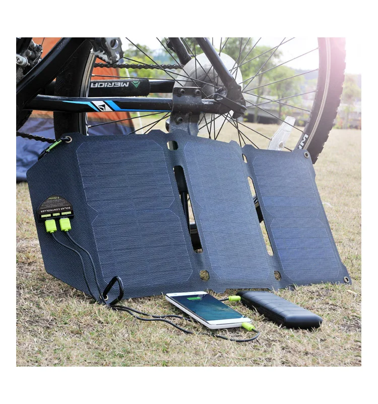 5V/12V/18V/20V 21W EFTE  Foldable Monocrystalline Laminated with ETFE Film Solar Panel Charger