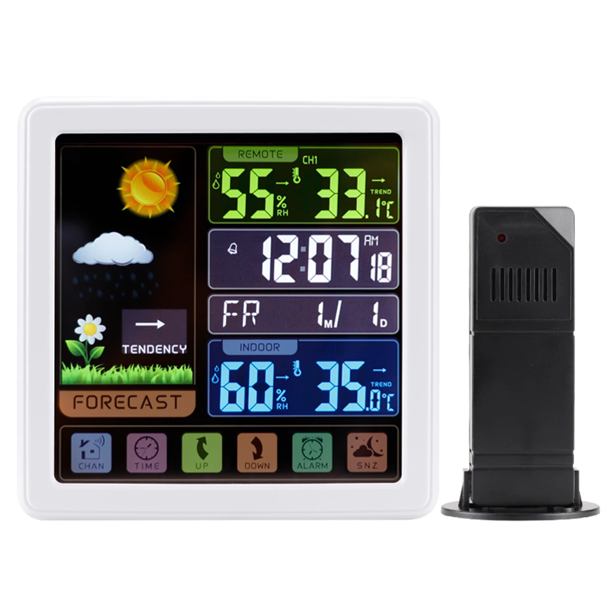 New Product wireless digital Weather Forecast Temperature Humidity weather station with outdoor sensor