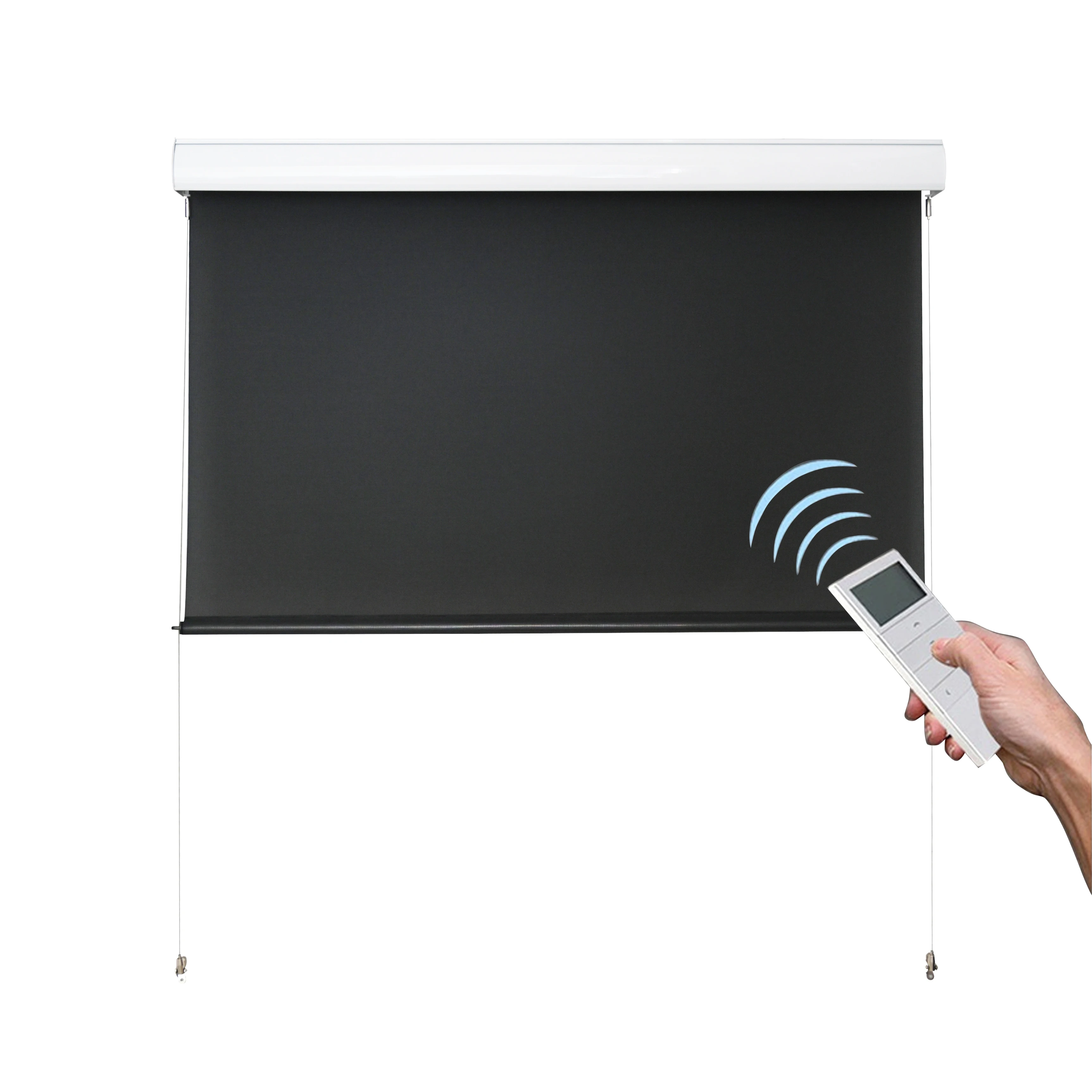 Modern Design Motor  Windproof cable tie down system Roller Blinds