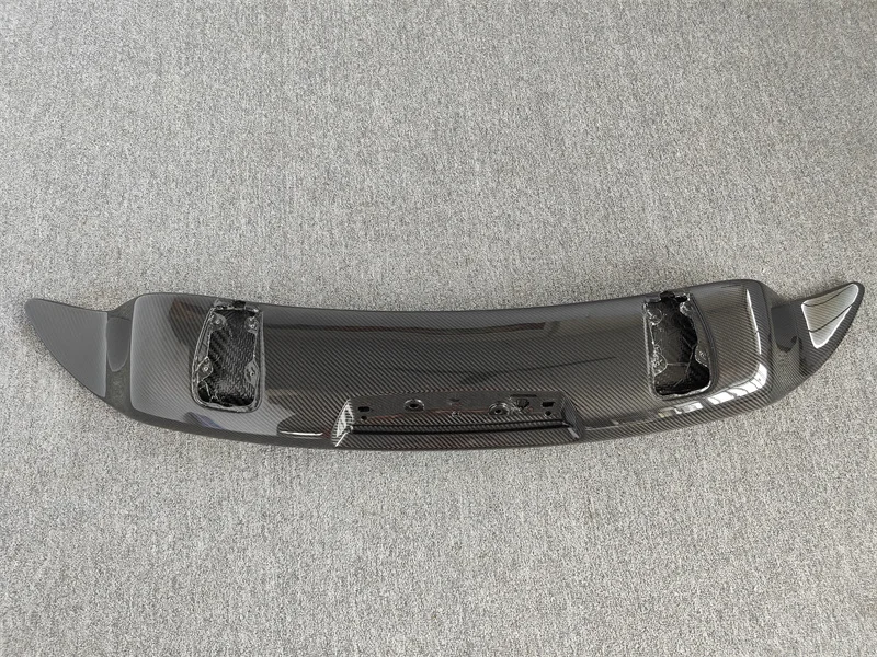 For Mclaren 650S MP4 12C dry carbon fiber rear spoiler V-style body kit front bumper edge rear diffuser side skirts