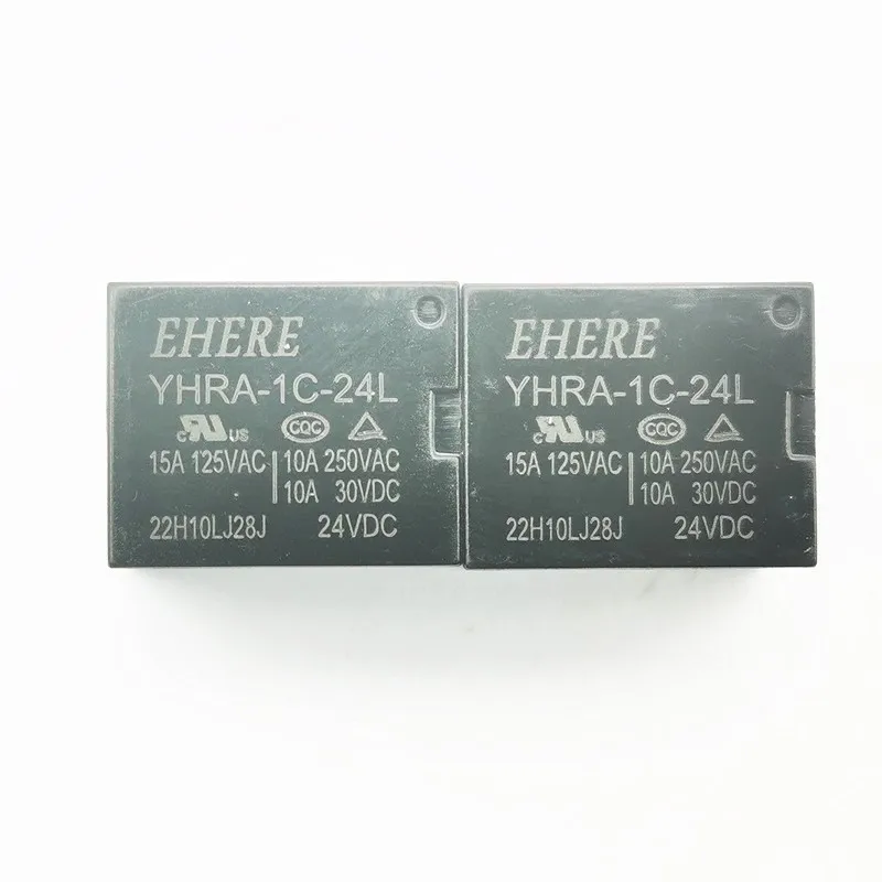 YHRA-1C-24L 24V 12A Relay JQC 3F 1C 24VDC 5 Pin 10A 15A