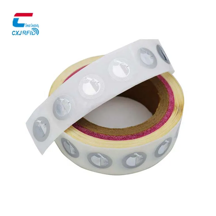 NTAG 424 DNA / 424 DNA TagTamper Round Blank RFID Sticker wet inlay Book Tag for Library