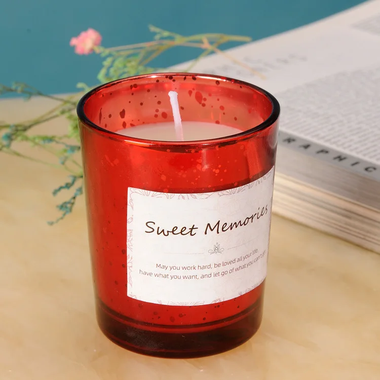 luxury square custom adhesive logo double layer paper sticker candle jars label