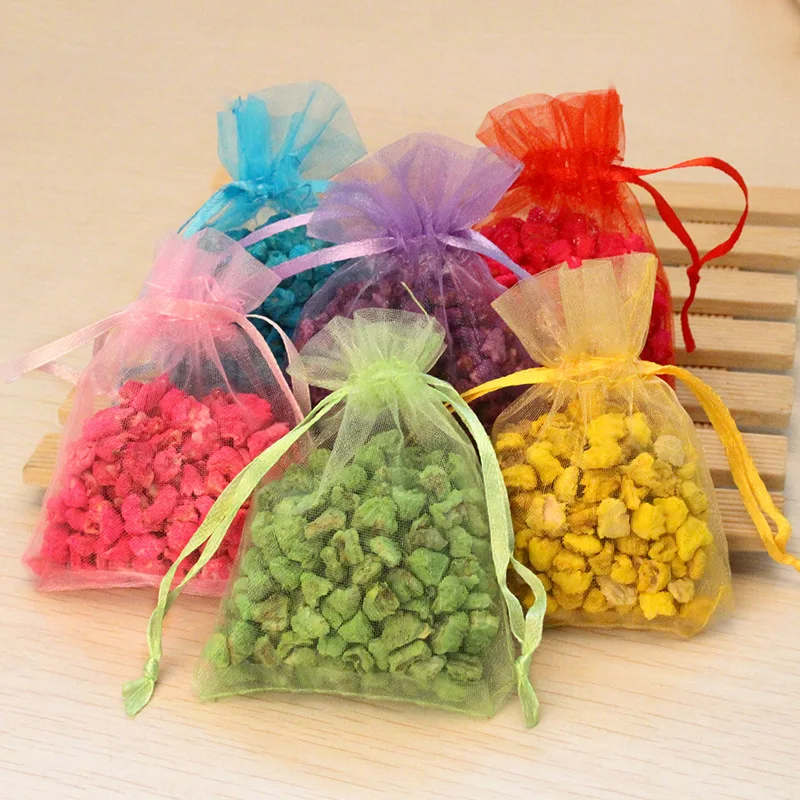 Wholesale car sachets deodorizing aromatherapy wood particles long-lasting dry floral fragrance stone fragrance bags