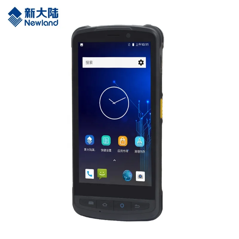 Juxing NLS-MT90 Портативный прочный промышленный кпк 5 дюймовый сенсорный экран ручной 2D Сканер Штрих-Кода android 9 0