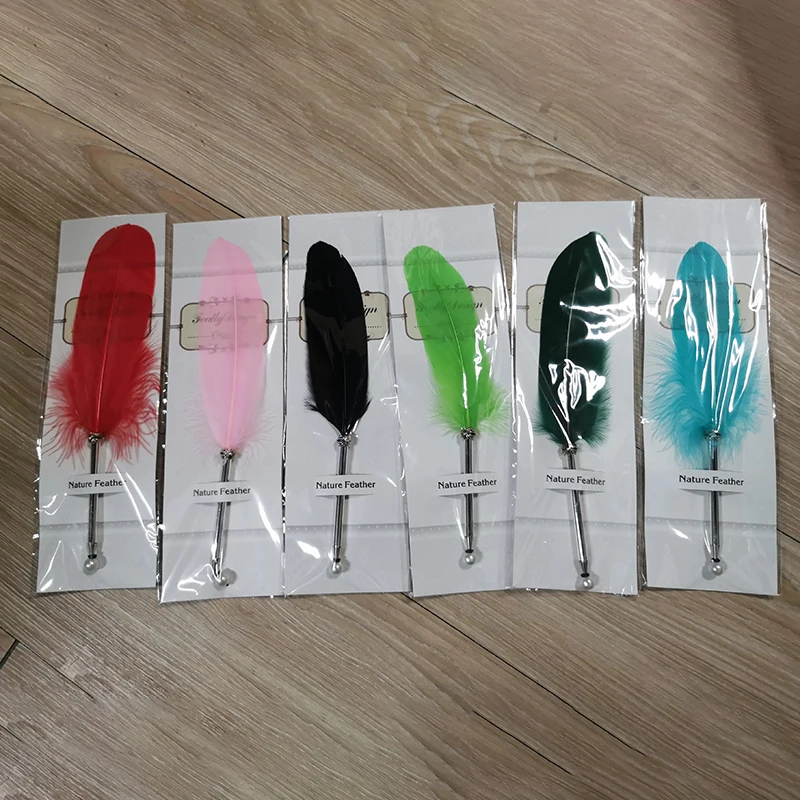 Vintage Calligraphy Quill Pen Set with 0.7 mm Metal Feather Ballpoint Birthday or Wedding Gift