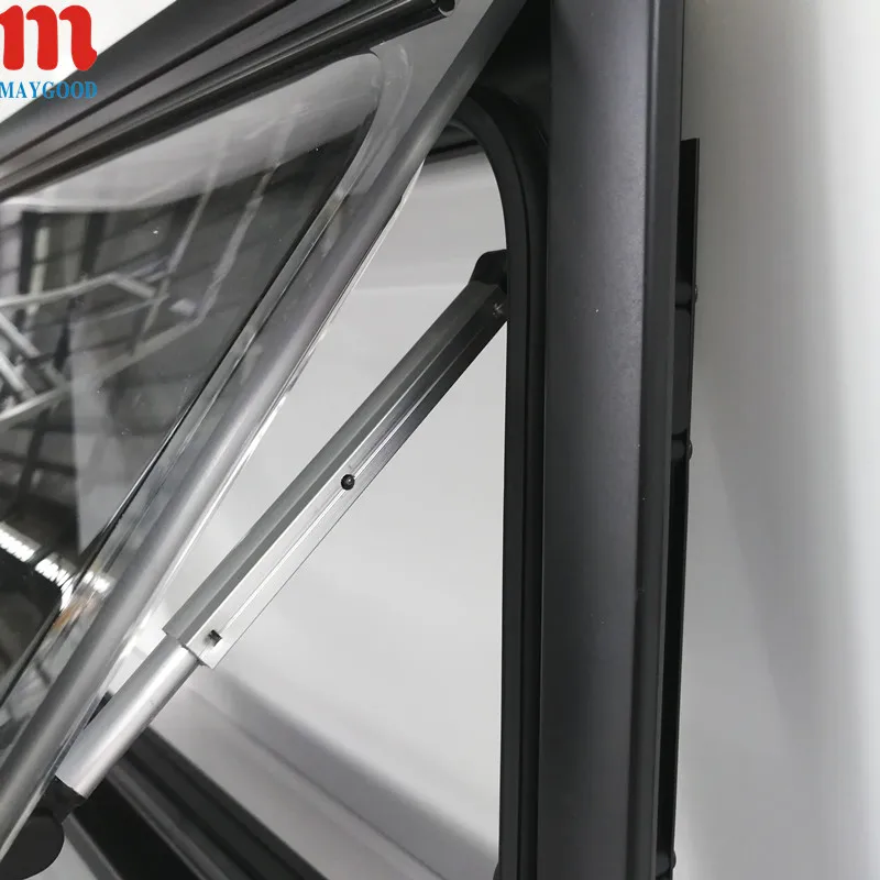 MAYGOOD high quality right angle RV top-hung window with certificate