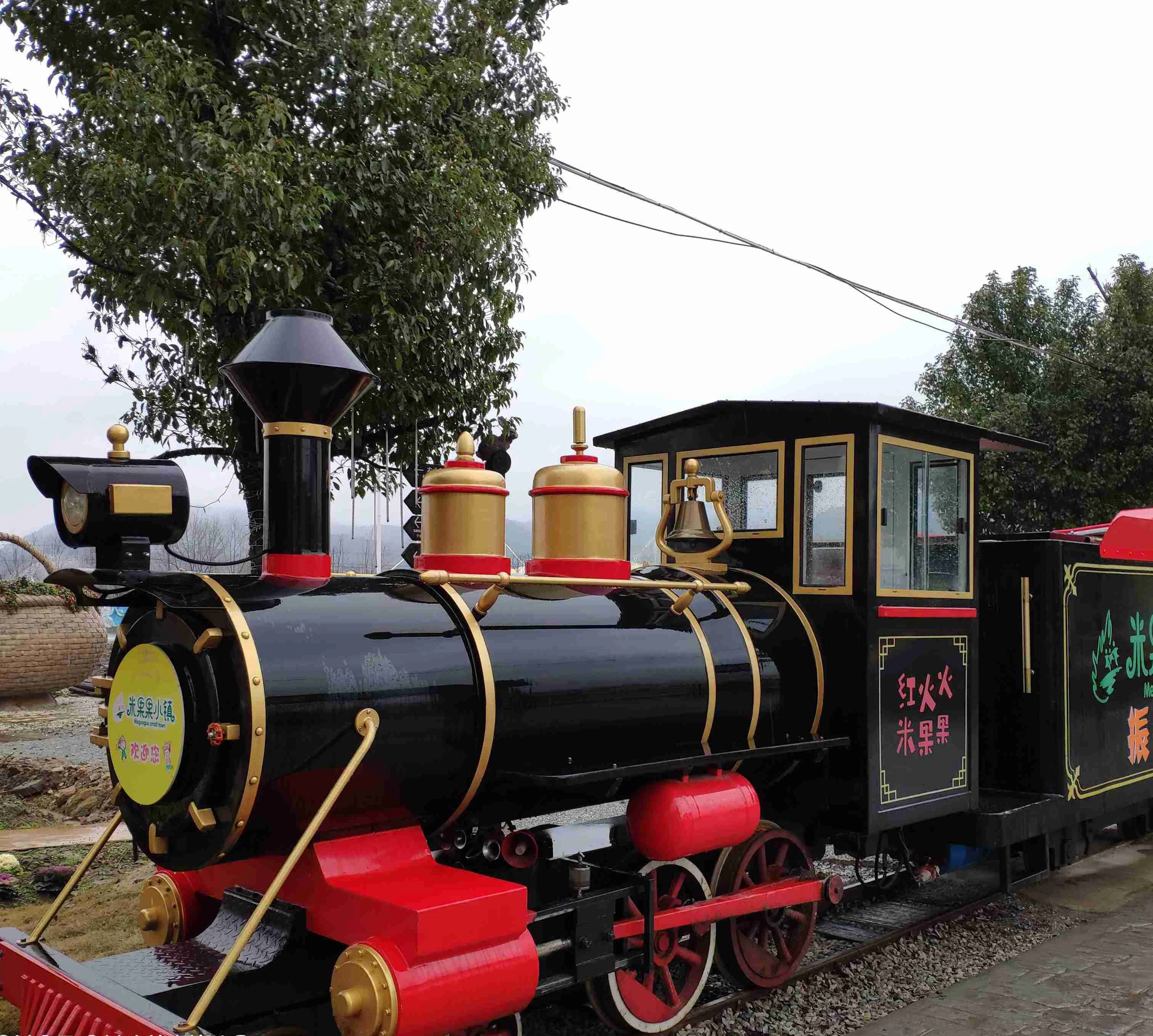2024 Classic  Tourist Attraction Land Railroad   Train With Track For Adults