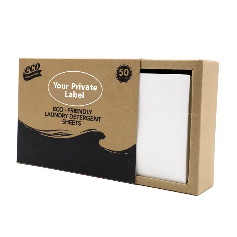 Zero Plastic Laundry Detergent Sheets Ultra Clothes Washing Laundry Strips Eco friendly Coconut Based Cleaning