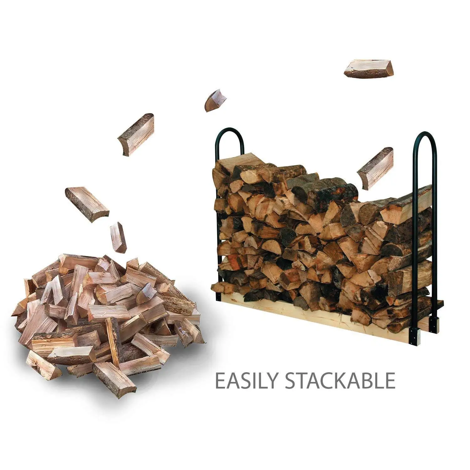Firewood rack outdoor steel fireplace storage Firewood Log Rack Decorative Indoor/Outdoor Steel fireplace wood holder Storage