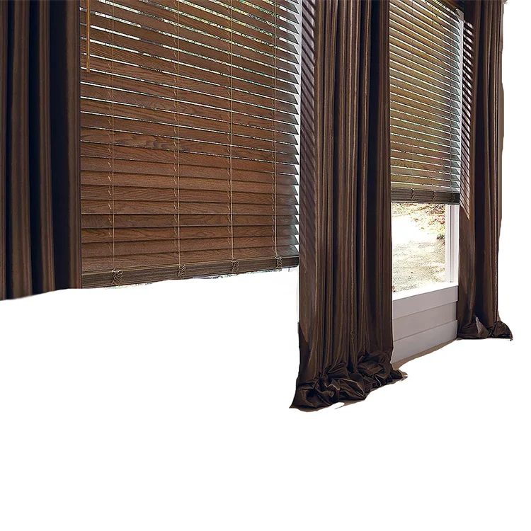 Умный отточить Интеллектуальный Электрический Крытый Моторизованный внутренний липа деревянный Венецианский слепой