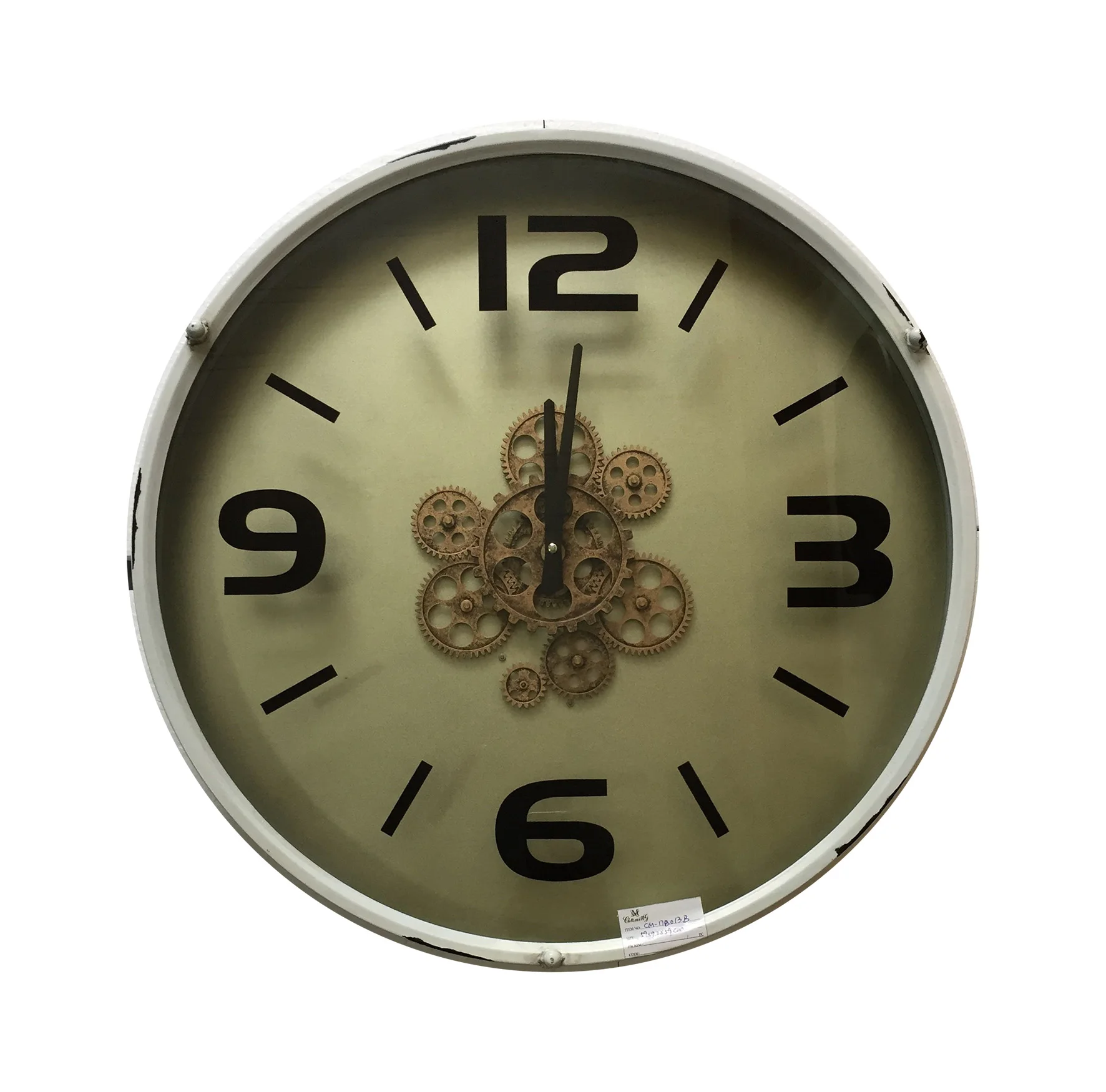 Хорошее качество, Прямая поставка с завода, вращающиеся настенные часы COG, винтажное автоматическое украшение для дома