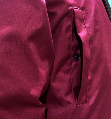 High quality wholesale custom branded   burgundy goose duck  down coats jacket hood parka  men