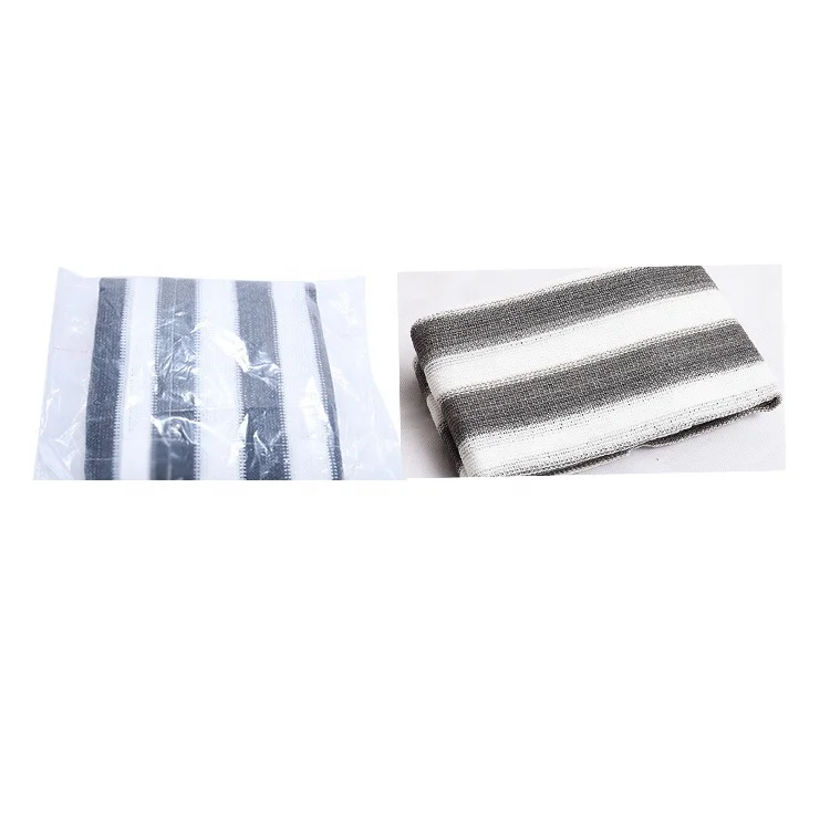 Colorful Stripe HDPE Outdoor Fence Net Mesh Privacy Screen Breathable Balcony Shield Cover Fade Resistant Shade Cloth