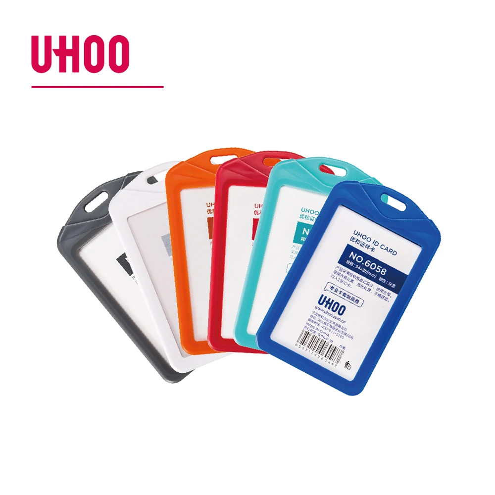 High quality collar design  card holder  for office lady  and bank clerk Uhoo 6058 ID card holders