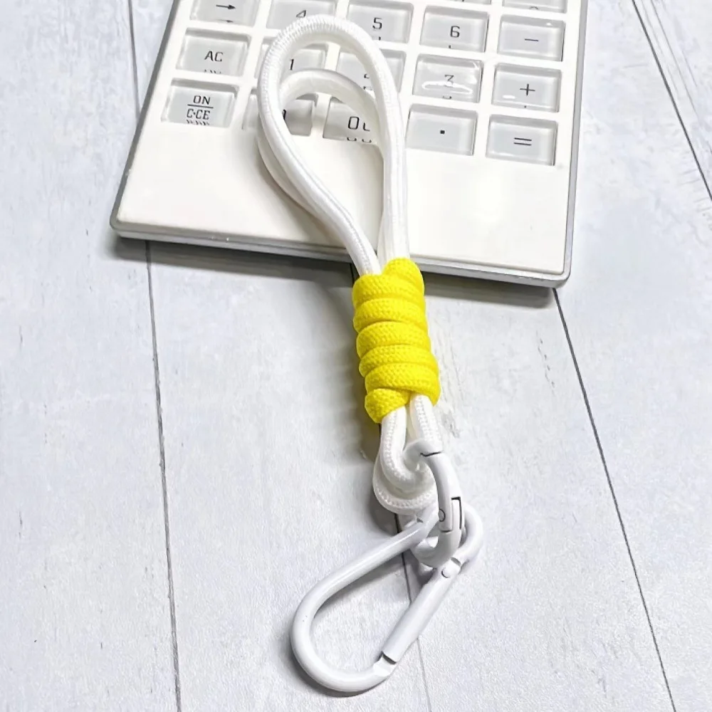 Ychon Creative new hand-woven cotton rope key chain pendant car key pendant colorful key rope for gifts